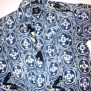 Salty Dog Surfer Cotton Button Shirt XL